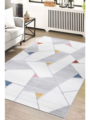 Mioli Dywan "Roma" w kolorze biało-szarym ze wzorem