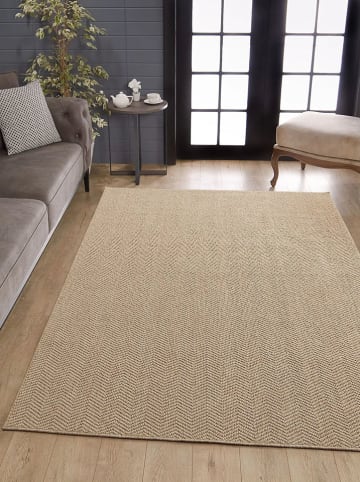Mioli Kurzflor-Teppich in Beige