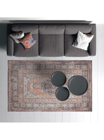 Mioli Katoenen tapijt "Woopamuk" lichtbruin