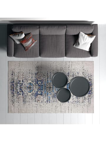 Mioli Laagpolig tapijt blauw/beige