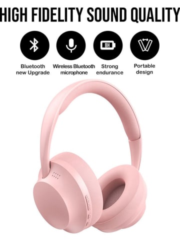 SmartCase Słuchawki nauszne w kolorze jasnoróżowym