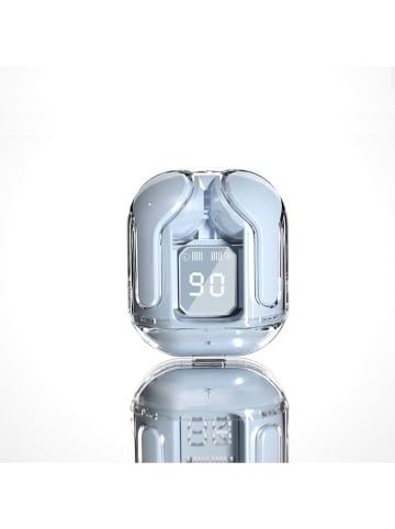 SmartCase Bluetooth-In-Ear-Kopfhörer in Hellblau