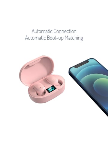 SmartCase Bluetooth-In-Ear-Kopfhörer in Rosa