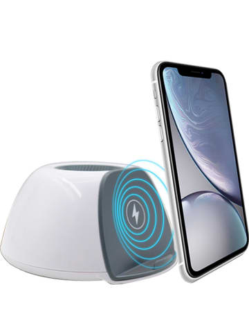 SmartCase Indukcyjny głośnik Bluetooth w kolorze biało-szarym