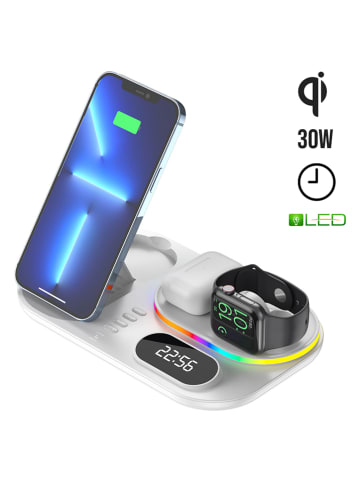 SmartCase Stacja dokująca w kolorze białym do iPhone, Apple Watch i AirPods