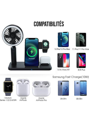 SmartCase Indukcyjna stacja ładująca 3w1 w kolorze czarnym