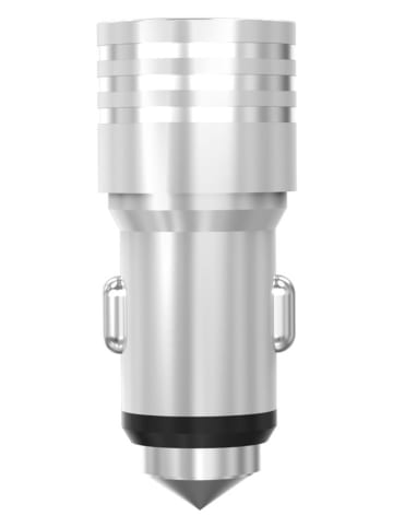 SmartCase Ładowarka w kolorze srebrnym do zapalniczki - 2600 mAh