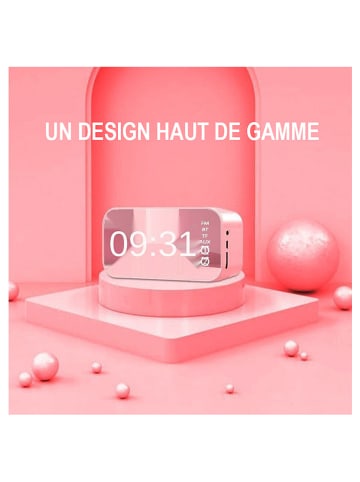 SmartCase Budzik Bluetooth w kolorze jasnoróżowym