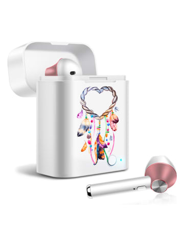 SmartCase Słuchawki douszne Bluetooth w kolorze srebrno-różowozłotym