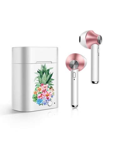 SmartCase Słuchawki douszne Bluetooth w kolorze białym ze wzorem