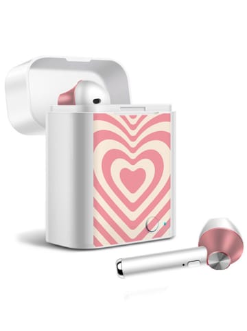 SmartCase Słuchawki douszne Bluetooth w kolorze jasnoróżowo-kremowym