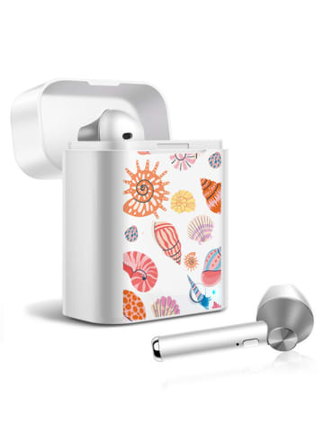 SmartCase Bluetooth-In-Ear-Kopfhörer in Silber/ Bunt