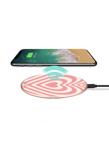 SmartCase Induktions-Ladestation in Rosa/ Creme