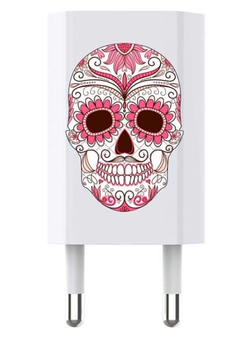SmartCase USB-Netzstecker in Weiß/ Pink
