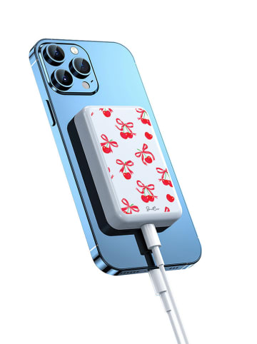 SmartCase Powerbank w kolorze biało-czerwonym - 10.000 mAh