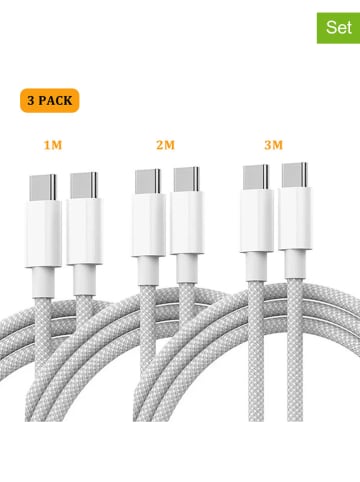 SmartCase Kable (3 szt.) w kolorze szarym do szybkiego ładowania