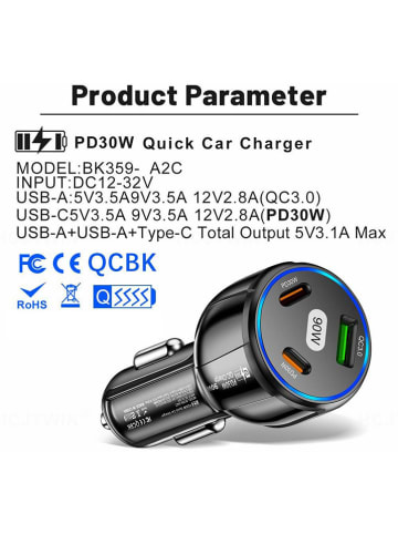 SmartCase Kfz-Adapter in Schwarz