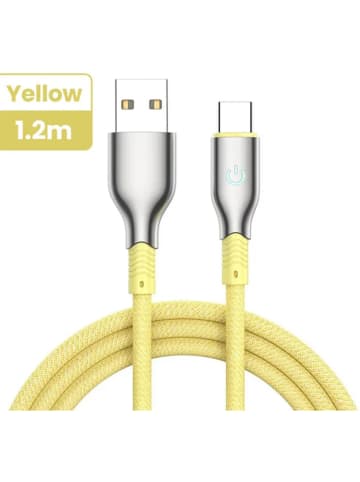 SmartCase Kabel USB-Typ-C w kolorze żółtym - dł. 1,2 m