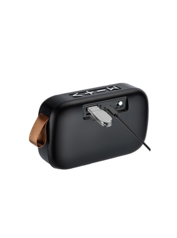 SmartCase Mini głośnik Bluetooth w kolorze czarnym - 11 x 8 x 4 cm