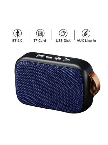 SmartCase Mini głośnik Bluetooth w kolorze niebieskim - 11 x 8 x 4 cm