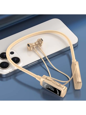 SmartCase Słuchawki Bluetooth w kolorze złotym