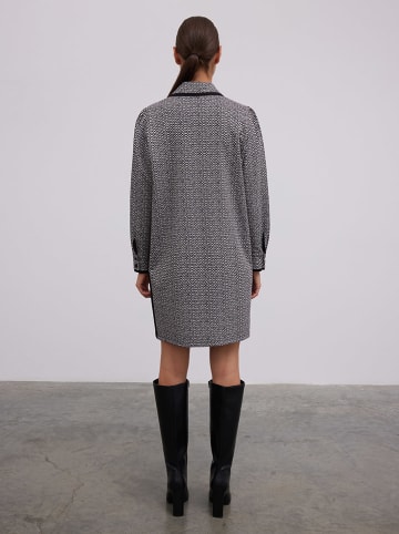 BGN Kleid in Schwarz/ Grau