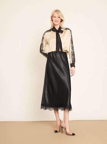 BGN Bluse in Creme/ Schwarz