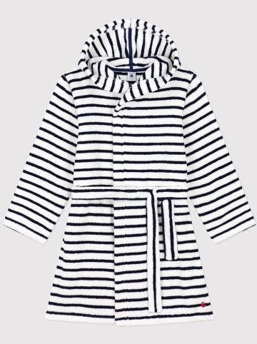 PETIT BATEAU Szlafrok w kolorze granatowo-białym