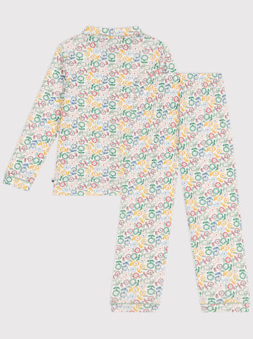 PETIT BATEAU Piżama w kolorze białym