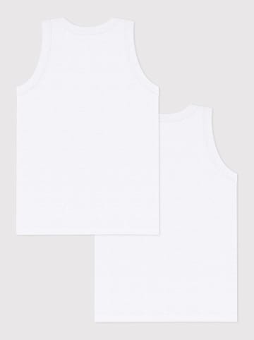 PETIT BATEAU 2er-Set: Unterhemden in Weiß
