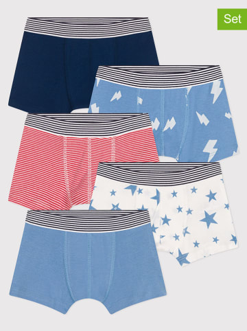 PETIT BATEAU Bokserki (5 par) ze wzorem