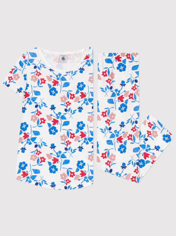 PETIT BATEAU Piżama w kolorze białym