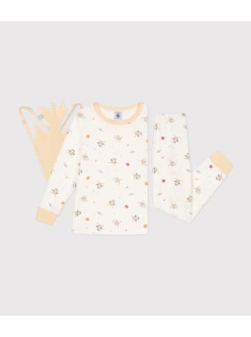 PETIT BATEAU 2-częściowy zestaw w kolorze kremowym