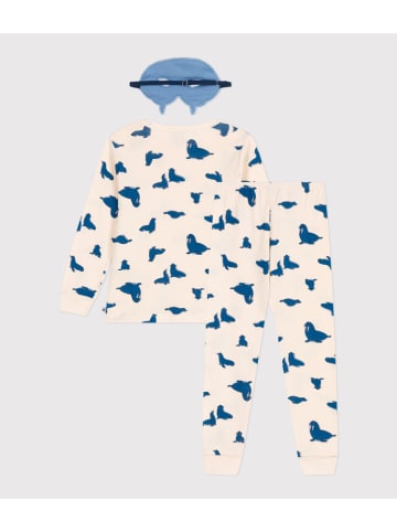 PETIT BATEAU 2-delige outfit crème/blauw