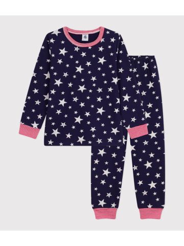 PETIT BATEAU Piżama w kolorze granatowym
