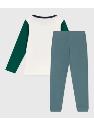 PETIT BATEAU Pyjama wit/groen