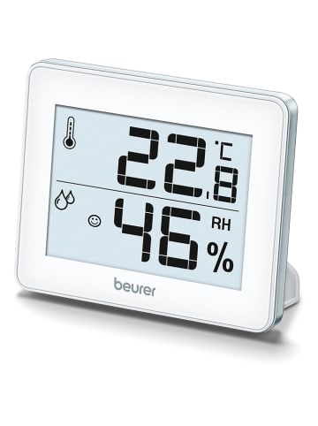 Beurer Thermo- & Hygrometer in Weiß - (B)9,9 x (H)8,1 x (T)1,1 cm