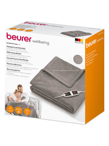 Beurer Koc elektryczny "HD 150 XXL" w kolorze szarobrązowym - 200 x 150 cm