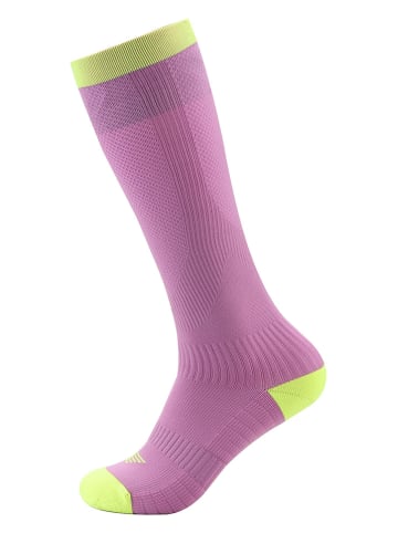 Alpine Pro Funktionssocken "Niele" in Flieder/ Neongelb