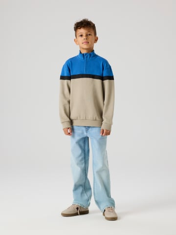 name it Dżinsy "Ryan" - Straight fit - w kolorze błękitnym