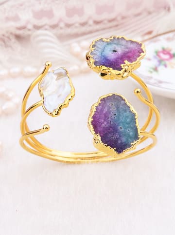 L'Atelier de Gaia Vergulde armband met sierelementen