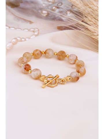 Pierres delicates Vergulde armband met edelstenen