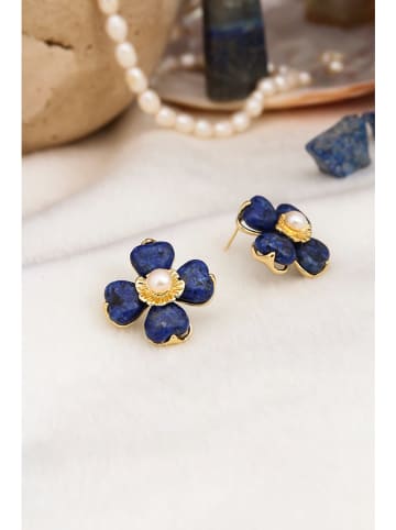 Pierres delicates Perlen-Ohrstecker in Weiß