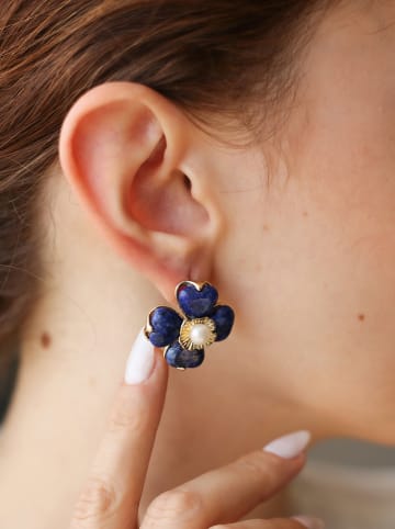 Pierres delicates Perlen-Ohrstecker in Weiß