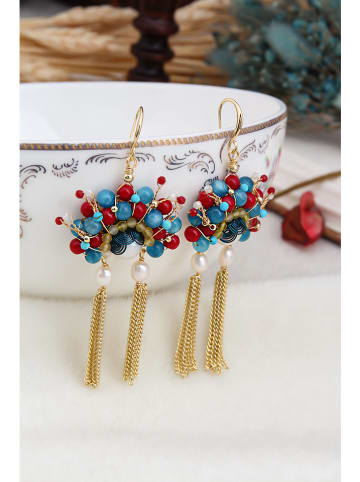 Pierres delicates Vergold. Ohrhänger mit Kristallen