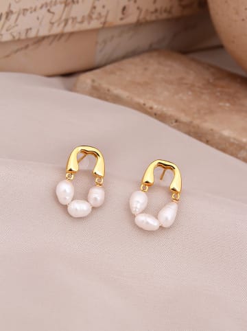 Pierres delicates Vergold. Ohrstecker mit Perlen