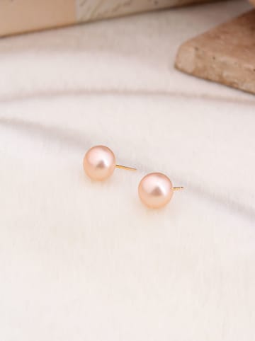 Pierres delicates Vergulde oorstekers met parels