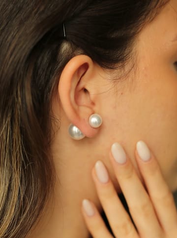 Pierres delicates Vergulde oorstekers met parels