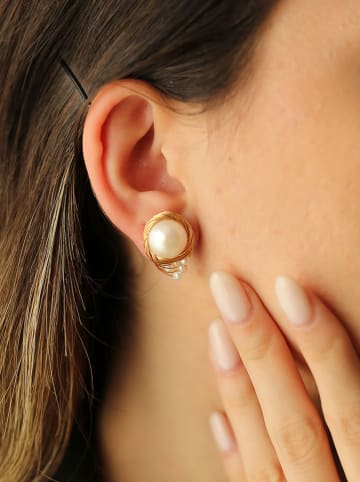 Pierres delicates Vergold. Ohrstecker mit Perlen