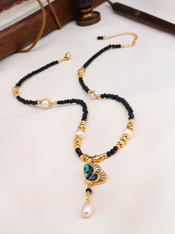 Pierres delicates Vergulde ketting met sierelementen - (L)50 cm